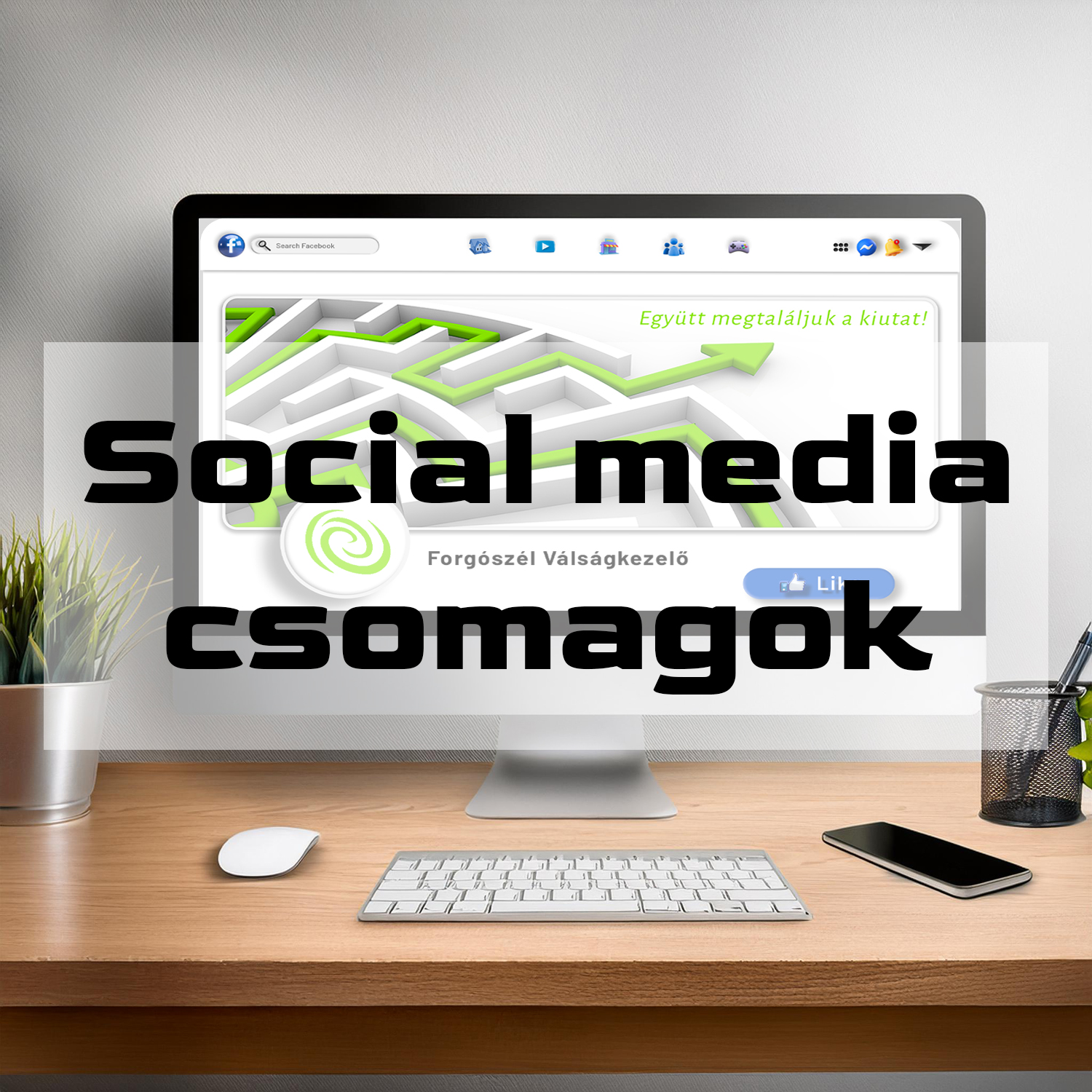 Kattintható fotó, amely a social media csomagok árait mutatja