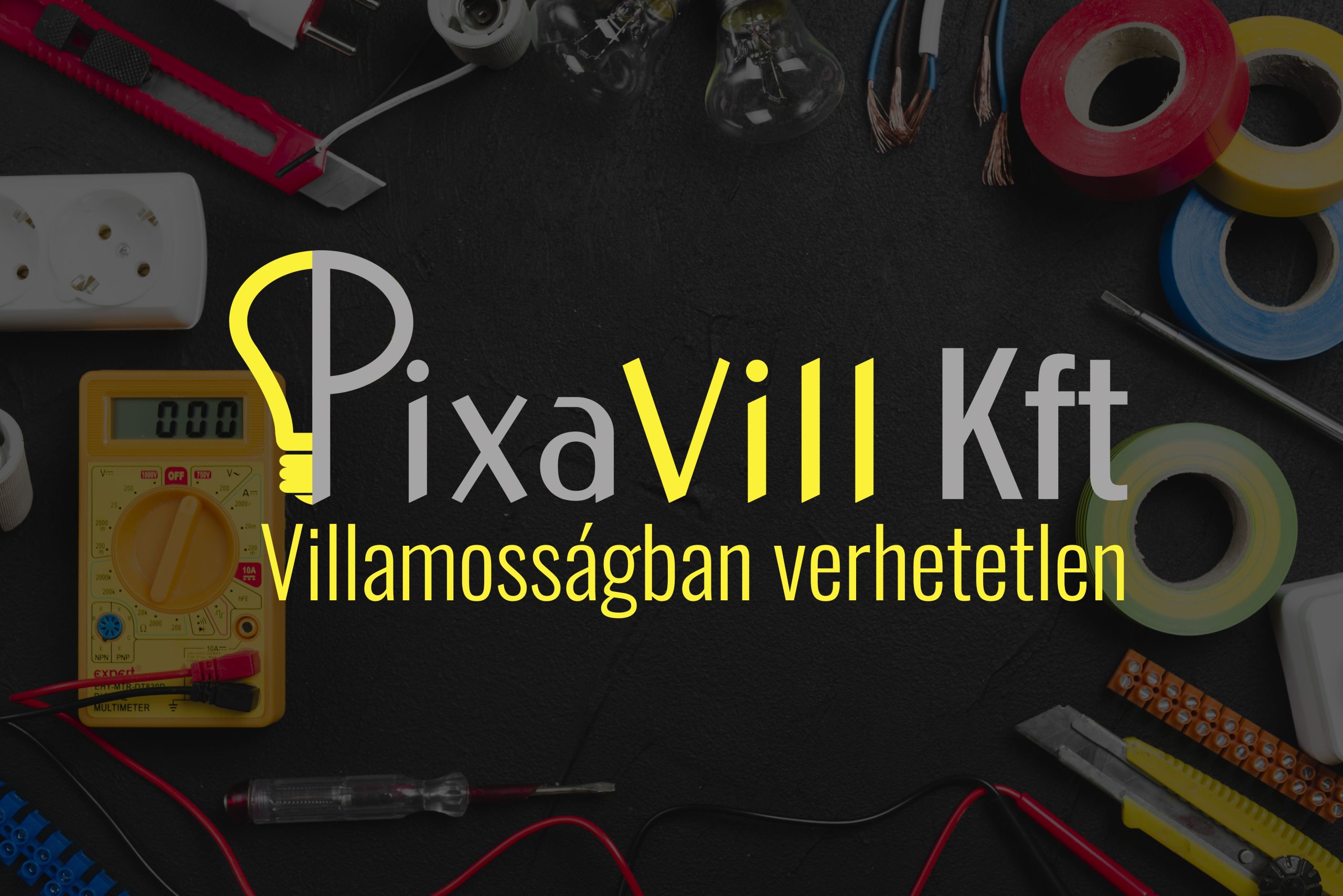 FB banner Közösségi média banner egy villanyszereléssel foglalkozó kisvállalkozás számára